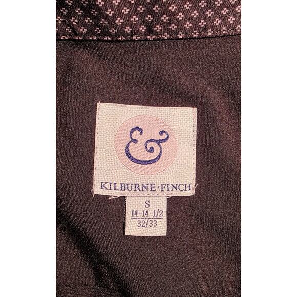 Kilburne Finch Men's Long Sleeve Black Button‎ Front Shirt Size S - Picture 3 of 6